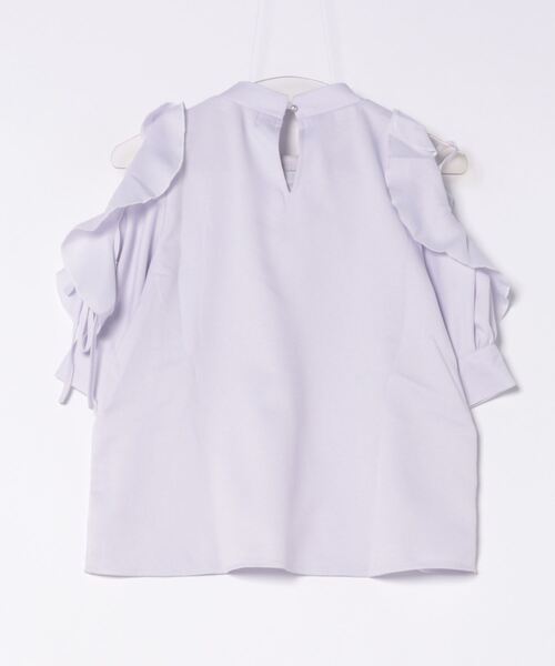 TORTE(トルテ)の「肩開きフリルボウタイブラウス(Tシャツ/カットソー・レディース・パープル/ホワイト/ホワイト系その他・FREE)」の21枚目の写真