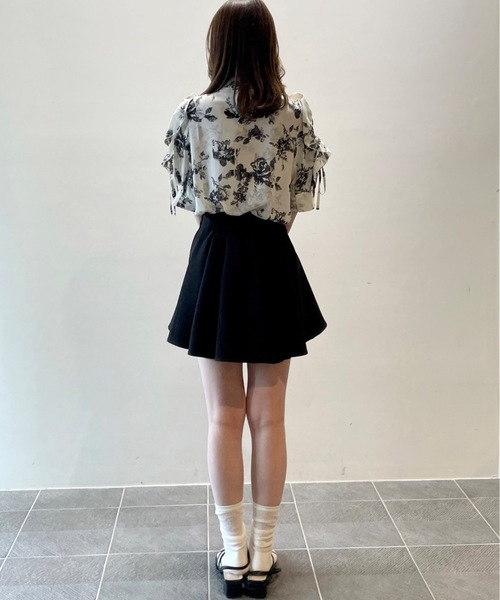TORTE(トルテ)の「肩開きフリルボウタイブラウス(Tシャツ/カットソー・レディース・パープル/ホワイト/ホワイト系その他・FREE)」の18枚目の写真