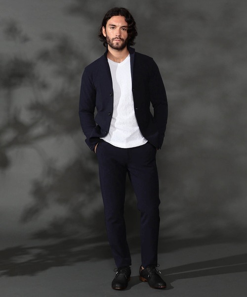 HIDEAWAYS NICOLE（ハイダウェイニコル）の「オトカリテ２WAYストレッチイージーパンツ（スラックス・メンズ・チャコールグレー/ブラック/ネイビー・SMALL/X-LARGE/LARGE/MEDIUM）」の6枚目の写真