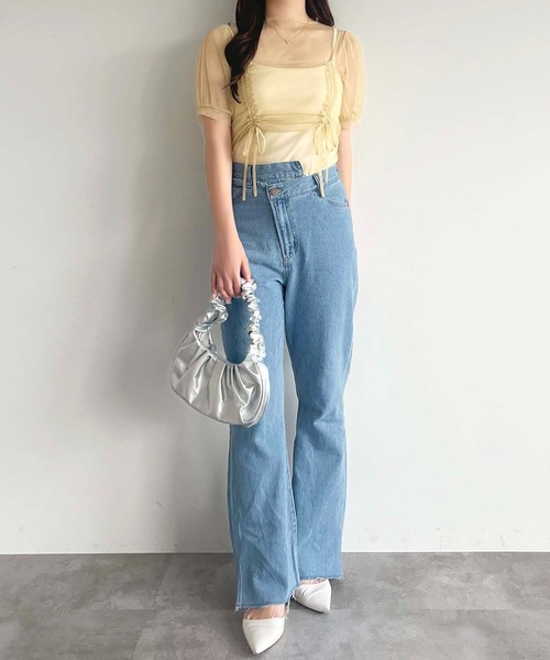 apres jour(アプレジュール)の「アシメスリットフレアデニムパンツ【ZOZOTOWN限定アイテム】(デニムパンツ・レディース・インディゴブルー/ライトブルー・X-LARGE/MEDIUM/SMALL)」の21枚目の写真