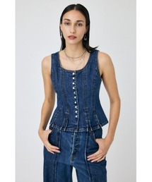 MOUSSY | BUTTON UP DENIM トップス(ベスト)