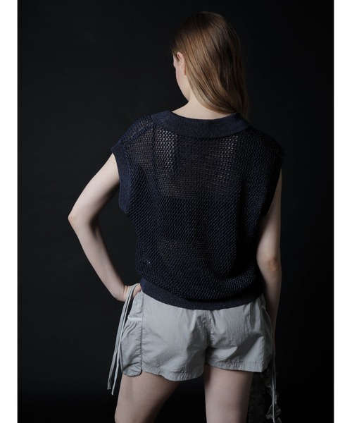 :ETHROF(イーサオブ)の「GLITTER KNIT VEST(ベスト・レディース・ブラック/ブルー・MEDIUM)」の6枚目の写真