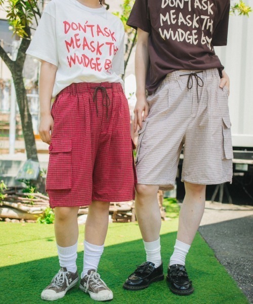 WudgeBoy（ワッジボーイ）の「wudge boy check half cargo pants（カーゴパンツ・レディース・ネイビー/ホワイト/レッド・LARGE/MEDIUM）」の19枚目の写真