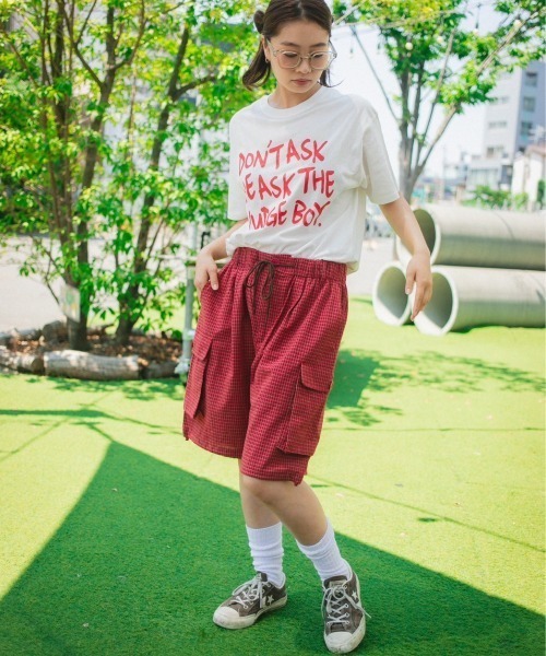 WudgeBoy（ワッジボーイ）の「wudge boy check half cargo pants（カーゴパンツ・レディース・ネイビー/ホワイト/レッド・LARGE/MEDIUM）」の20枚目の写真
