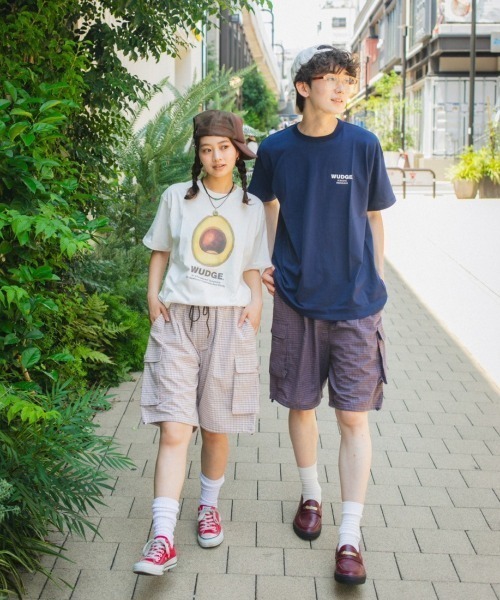 WudgeBoy（ワッジボーイ）の「wudge boy check half cargo pants（カーゴパンツ・レディース・ネイビー/ホワイト/レッド・LARGE/MEDIUM）」の12枚目の写真