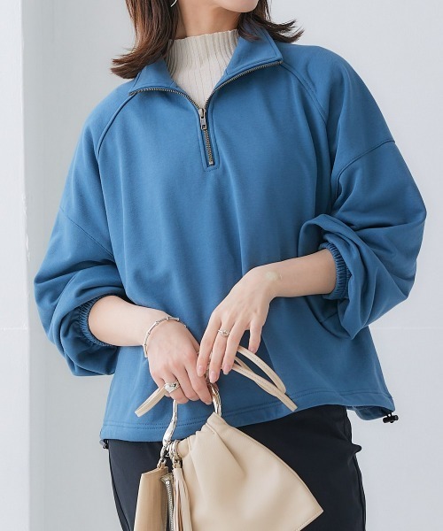 nissen(ニッセン)の「綿100%ハイネックランダムリブニット(ニット/セーター・レディース・グリーン/チャコールグレー/グレイッシュベージュ/アイボリー/ブラック・M/S/LL/L)」の8枚目の写真