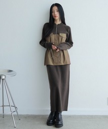 LADYMADE | ワークポケットドッキングニットワンピース(ワンピース)