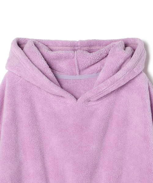 cross marche（クロスマルシェ）の「【MUSEE】フード付き湯上りワンピース（ガウン/バスローブ・レディース・ネイビー/ラベンダー/ブラウン・M/L）」の4枚目の写真