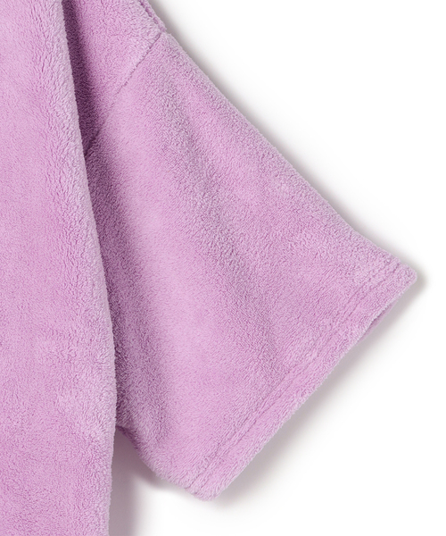 cross marche（クロスマルシェ）の「【MUSEE】フード付き湯上りワンピース（ガウン/バスローブ・レディース・ネイビー/ラベンダー/ブラウン・M/L）」の5枚目の写真