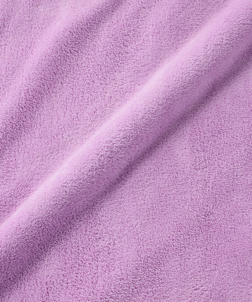 cross marche（クロスマルシェ）の「【MUSEE】フード付き湯上りワンピース（ガウン/バスローブ・レディース・ネイビー/ラベンダー/ブラウン・M/L）」の6枚目の写真