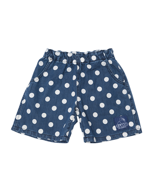 XLARGE KIDS（エクストララージキッズ）の「COTTON SHORTS DOTS（その他パンツ・キッズ・カモフラージュ/インディゴブルー・7T/5T/2T/8T）」の3枚目の写真
