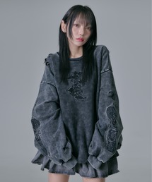 【即日発送】REFLEM ドラゴン刺繍PO REFLEM/レフレム』ドラゴン刺繍PO/プルオーバースウェットシャツ