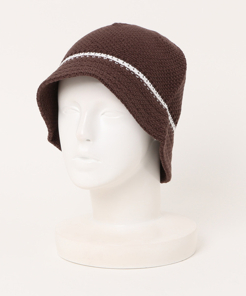 SPINNS(スピンズ)の「ラインコットンハット(ハット・メンズ・レッド/ブラック/ブラウン・ONESIZE)」の2枚目の写真