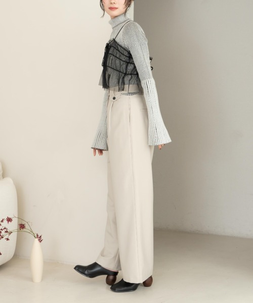 hinari（ヒナリ）の「ウエストサイドカットアウトパンツ（その他パンツ・レディース・ブラック/アイボリー/ベージュ・SMALL/X-SMALL/FREE）」の11枚目の写真