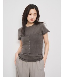 CHAROL | ベアトップセットニットTee(ニット/セーター)