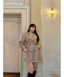 ジャケット・アウター Her lip to Noble Short Trench Coat Her lip to（ハーリップトゥー）の「Noble Short Trench Coat