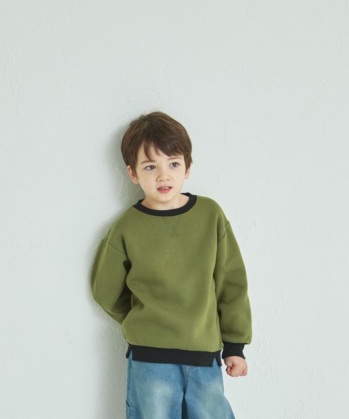 pairmanon(ペアマノン)の「【ぬくふわ】裏起毛 ユニセックス 配色切り替え アソートスウェット(スウェット・キッズ・ライトグリーン/レッド/ブラック系その他/ブルー/グレー/ピンク/ブラウン/ブラック系その他2/ピンク系その他/ブラック/ブルー系その他3/ピンク系その他3/ベージュ/ピンク系その他2/グリーン系その他2/グリーン系その他/ブルー系その他/ブルー系その他2/カーキ/ピンク系その他5/ピンク系その他4/ベージュ系その他2/ブラック系その他4/ベージュ系その他3/ブラック系その他3/ブラウン系その他/ブルー系その他4・110/120/150/100/90/140/130)」の14枚目の写真