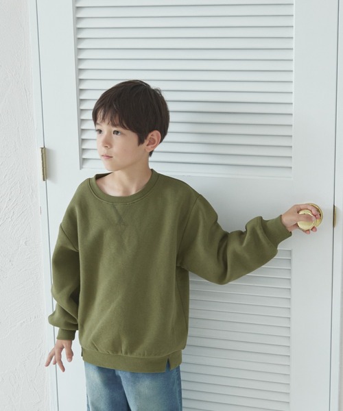 pairmanon(ペアマノン)の「【ぬくふわ】裏起毛 ユニセックス 配色切り替え アソートスウェット(スウェット・キッズ・ライトグリーン/レッド/ブラック系その他/ブルー/グレー/ピンク/ブラウン/ブラック系その他2/ピンク系その他/ブラック/ブルー系その他3/ピンク系その他3/ベージュ/ピンク系その他2/グリーン系その他2/グリーン系その他/ブルー系その他/ブルー系その他2/カーキ/ピンク系その他5/ピンク系その他4/ベージュ系その他2/ブラック系その他4/ベージュ系その他3/ブラック系その他3/ブラウン系その他/ブルー系その他4・110/120/150/100/90/140/130)」の12枚目の写真