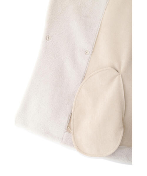 PINKY&DIANNE(ピンキーアンドダイアン)の「◆フォーファーショートコート(その他アウター・レディース・ベージュ/グレー・38/36)」の4枚目の写真