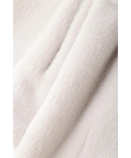 PINKY&DIANNE(ピンキーアンドダイアン)の「◆フォーファーショートコート(その他アウター・レディース・ベージュ/グレー・38/36)」の3枚目の写真