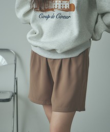 AULAREE/オーラリー ハーフパンツ スラックス ブラウン modescape_rc-itrbbygju176-j8if