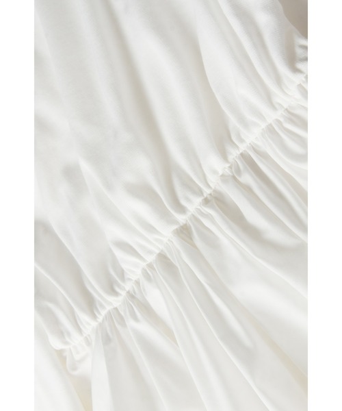 &. NOSTALGIA(アンドドットノスタルジア)の「【ZOZO限定】バルーンペプラムトップス(Tシャツ/カットソー・レディース・ブラック/ホワイト・M)」の3枚目の写真