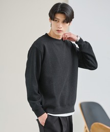 ESSENTIALS WARDROBE（エッセンシャルワードローブ）の「ヘリンボーンダブルフェイスクルーネック長袖スウェット（スウェット）」