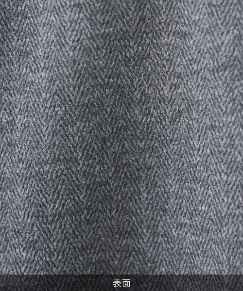 ESSENTIALS WARDROBE（エッセンシャルワードローブ）の「ヘリンボーンダブルフェイスクルーネック長袖スウェット（スウェット・メンズ・グレー/チャコール・XL/M/L）」の8枚目の写真