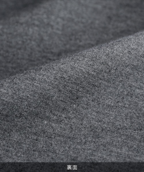 ESSENTIALS WARDROBE（エッセンシャルワードローブ）の「ヘリンボーンダブルフェイスクルーネック長袖スウェット（スウェット・メンズ・グレー/チャコール・XL/M/L）」の9枚目の写真