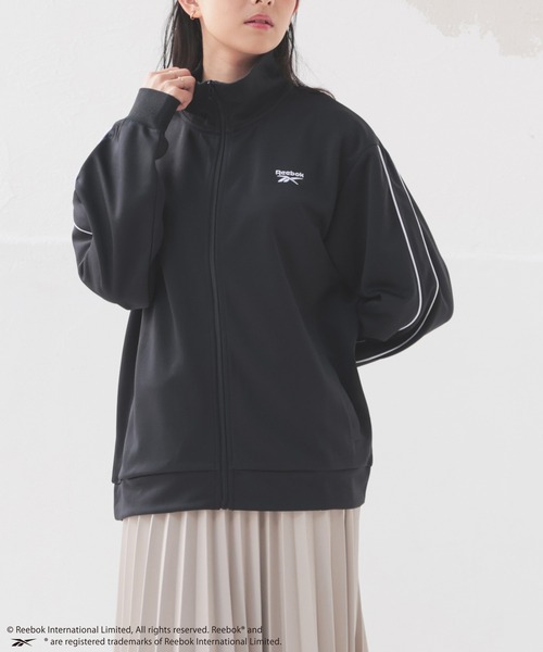 Honeys（ハニーズ）の「リーボック／ジャケット（ジャージ・レディース・ネイビー/ホワイト/ブラック・S/M/L）」の7枚目の写真