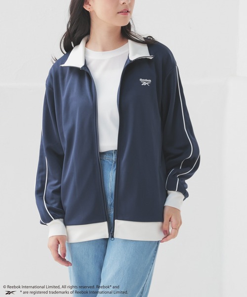 Honeys（ハニーズ）の「リーボック／ジャケット（ジャージ・レディース・ネイビー/ホワイト/ブラック・S/M/L）」の10枚目の写真