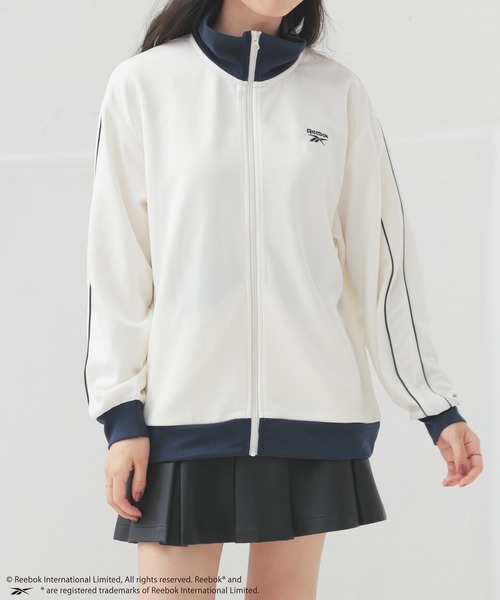 Honeys（ハニーズ）の「リーボック／ジャケット（ジャージ・レディース・ネイビー/ホワイト/ブラック・S/M/L）」の17枚目の写真