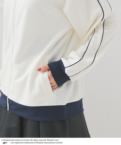 Honeys（ハニーズ）の「リーボック／ジャケット（ジャージ・レディース・ネイビー/ホワイト/ブラック・S/M/L）」の22枚目の写真