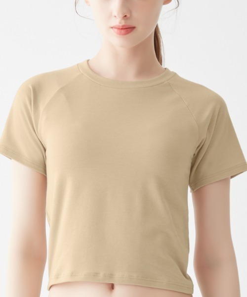 BODY WILD(ボディーワイルド)の「BODY WILD/ボディワイルド STANDARD クルーネックTシャツ(Tシャツ/カットソー・レディース・ブラック/ベージュ系その他/ブルー系その他・MEDIUM/LARGE)」の16枚目の写真