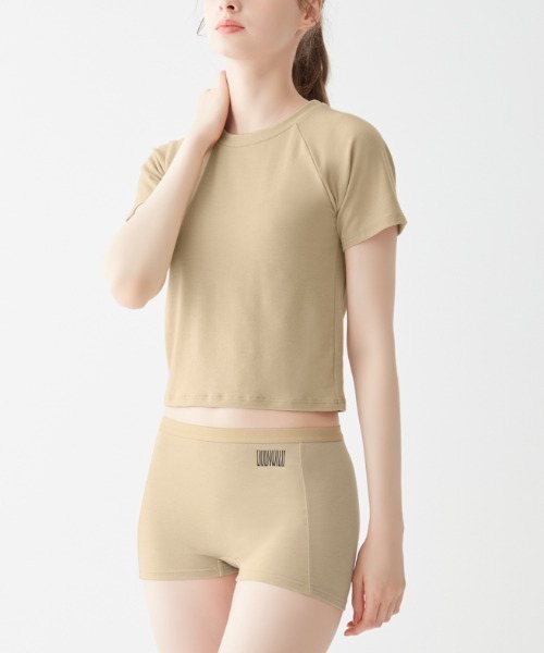 BODY WILD(ボディーワイルド)の「BODY WILD/ボディワイルド STANDARD クルーネックTシャツ(Tシャツ/カットソー・レディース・ブラック/ベージュ系その他/ブルー系その他・MEDIUM/LARGE)」の14枚目の写真