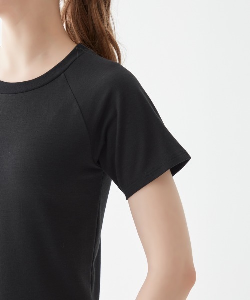 BODY WILD(ボディーワイルド)の「BODY WILD/ボディワイルド STANDARD クルーネックTシャツ(Tシャツ/カットソー・レディース・ブラック/ベージュ系その他/ブルー系その他・MEDIUM/LARGE)」の8枚目の写真