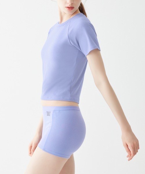 BODY WILD(ボディーワイルド)の「BODY WILD/ボディワイルド STANDARD クルーネックTシャツ(Tシャツ/カットソー・レディース・ブラック/ベージュ系その他/ブルー系その他・MEDIUM/LARGE)」の18枚目の写真