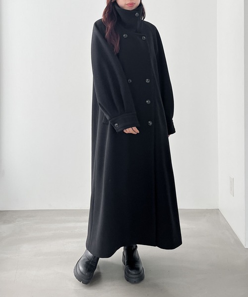 【セール】2WAYステンカラーロングコート 139052（ステンカラーコート）｜Heather（ヘザー）