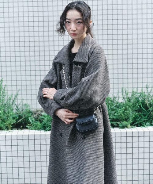 【セール】2WAYステンカラーロングコート 139052（ステンカラーコート）｜Heather（ヘザー）