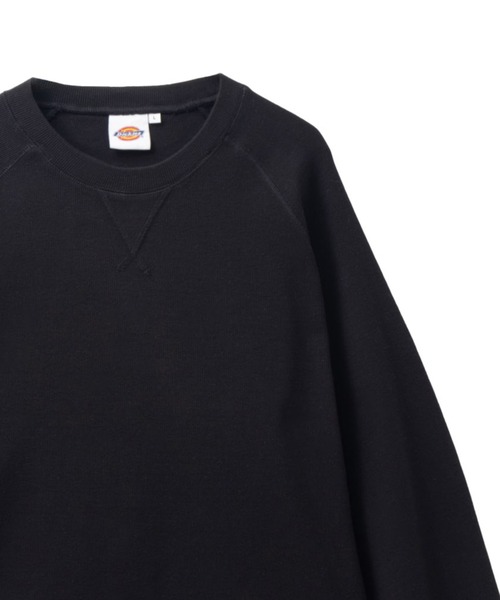 Dickies(ディッキーズ)の「【別注限定展開】リブラグランスリーブL/S TEE(Tシャツ/カットソー・メンズ・ブラック/オートミール・L/XL/XXL/M)」の1枚目の写真