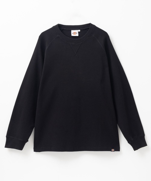 Dickies(ディッキーズ)の「【別注限定展開】リブラグランスリーブL/S TEE(Tシャツ/カットソー・メンズ・ブラック/オートミール・L/XL/XXL/M)」の5枚目の写真