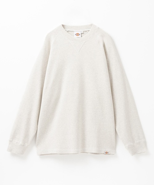 Dickies(ディッキーズ)の「【別注限定展開】リブラグランスリーブL/S TEE(Tシャツ/カットソー・メンズ・ブラック/オートミール・L/XL/XXL/M)」の3枚目の写真