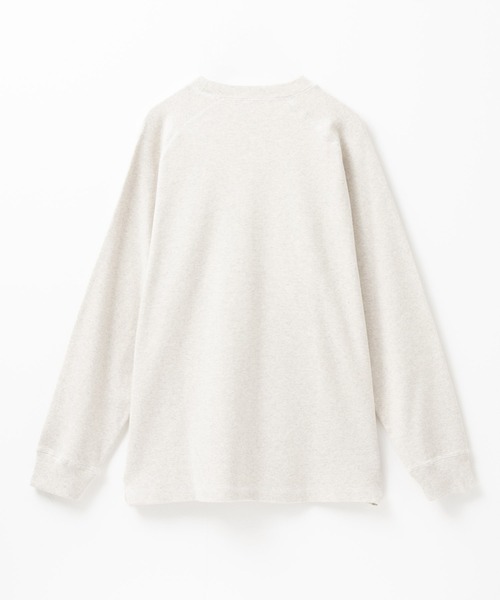 Dickies(ディッキーズ)の「【別注限定展開】リブラグランスリーブL/S TEE(Tシャツ/カットソー・メンズ・ブラック/オートミール・L/XL/XXL/M)」の4枚目の写真