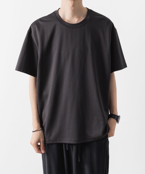ATTACHMENT(アタッチメント)の「コットン ダブルフェイス オーバーサイズド S/S/ TEE / COTTON DOUBLE FACE OVERSIZED S/S TEE(Tシャツ/カットソー・メンズ・ホワイト/ブラック/グレー/ダークグレー/ライトブラウン・1/3/2)」の5枚目の写真