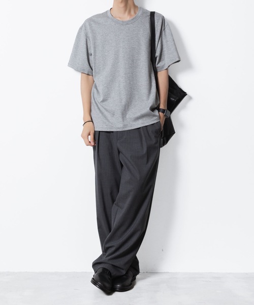 ATTACHMENT(アタッチメント)の「コットン ダブルフェイス オーバーサイズド S/S/ TEE / COTTON DOUBLE FACE OVERSIZED S/S TEE(Tシャツ/カットソー・メンズ・ホワイト/ブラック/グレー/ダークグレー/ライトブラウン・1/3/2)」の22枚目の写真