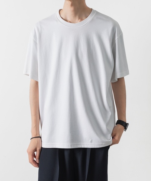 ATTACHMENT(アタッチメント)の「コットン ダブルフェイス オーバーサイズド S/S/ TEE / COTTON DOUBLE FACE OVERSIZED S/S TEE(Tシャツ/カットソー・メンズ・ホワイト/ブラック/グレー/ダークグレー/ライトブラウン・1/3/2)」の11枚目の写真