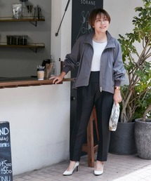 【Stylist望月律子コラボ】モードワイドベルトパンツ