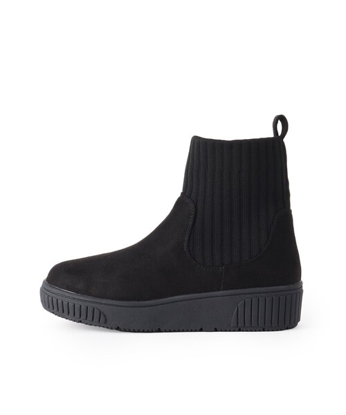 SHOO・LA・RUE（シューラルー）の「◆【リンク/男女兼用】はきぐちニットブーツ（ブーツ・キッズ・アイボリー/ブラック・20/22/21）」の8枚目の写真