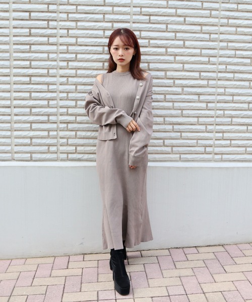 CECIL Mc BEE ベルト付きショート丈ファーコート （CECIL McBEE