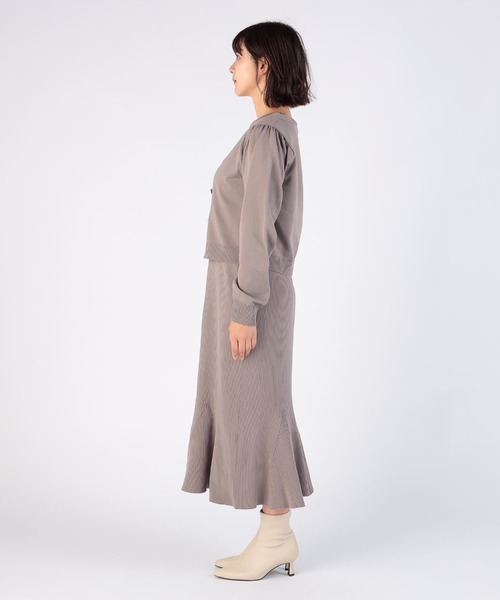 CECIL McBEE(セシルマクビー)の「スポンジニットカーディガンxワンピSET(ワンピース・レディース・ブラック/モカ/パープル・MEDIUM)」の13枚目の写真